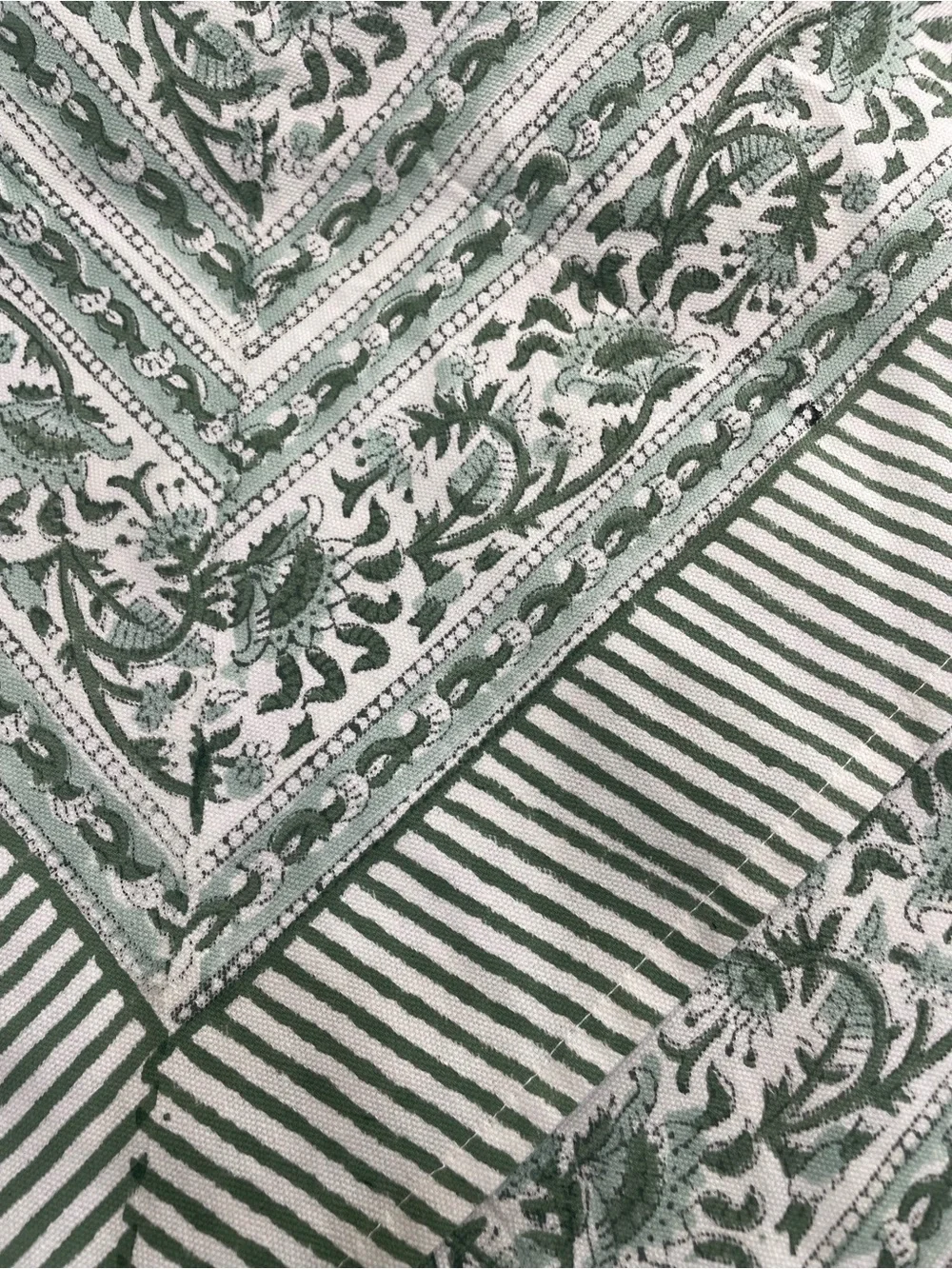 Nirvella Green Floral Table Linen - Timeless Luxury